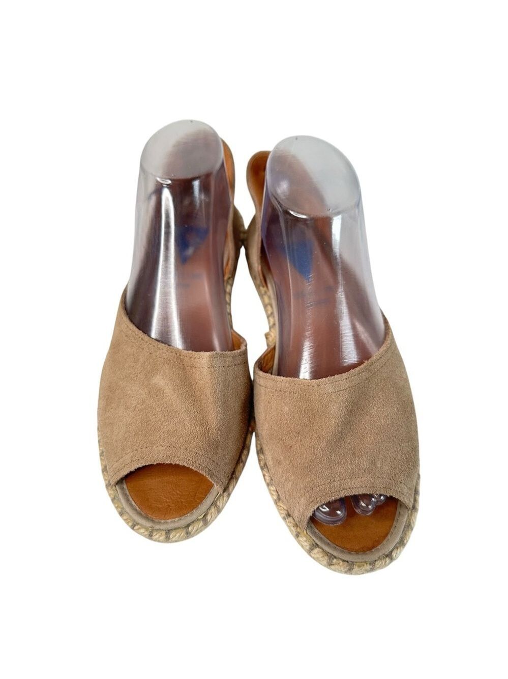 Verbenas Cruz Suede Espadrille Flats DOrsay Slip On Womens EU 41 Pink Tan